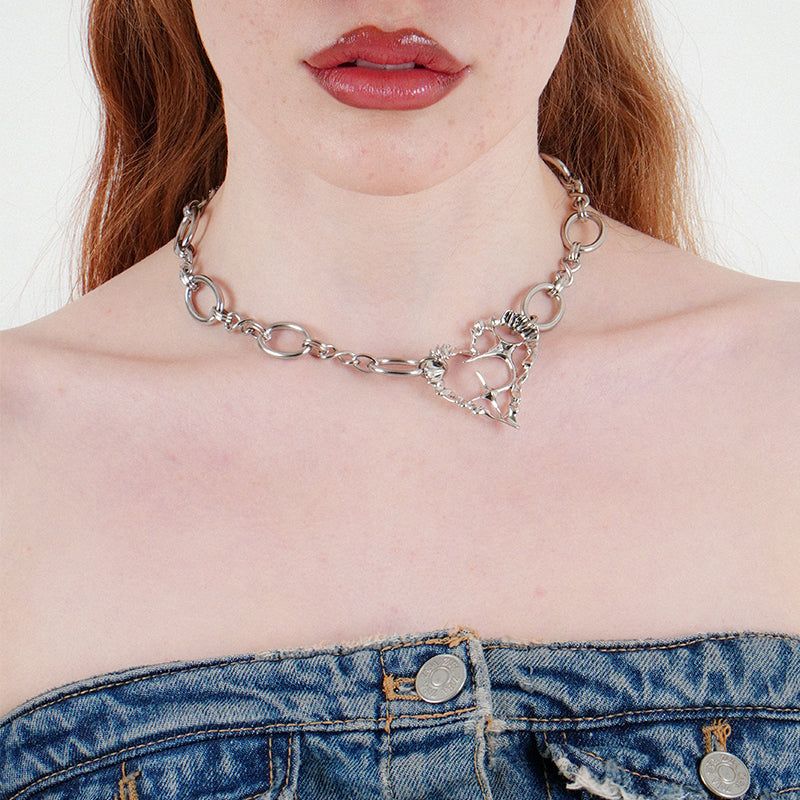 DARING Darling（デアリングダーリン）の「NU ボールドハートチョーカー（アクセサリー）」