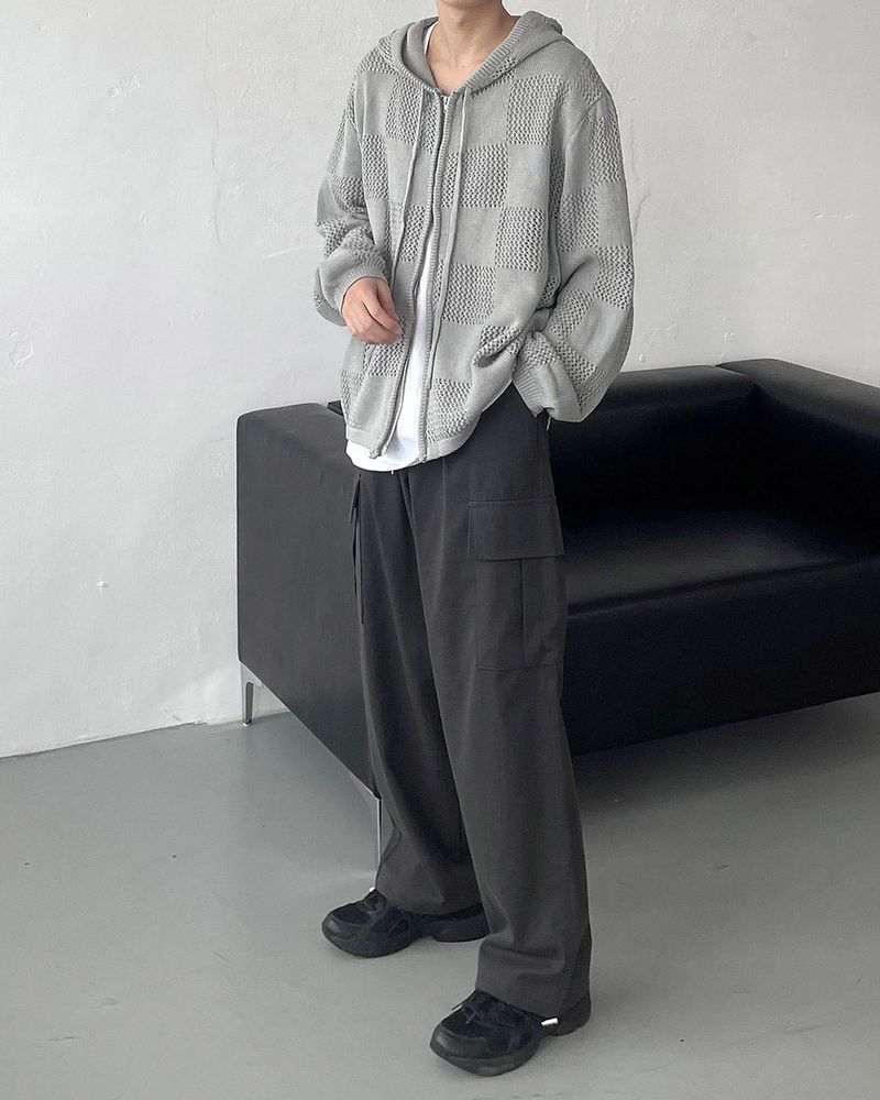Noir Two-Way Hood Zip-Up (4 colors)