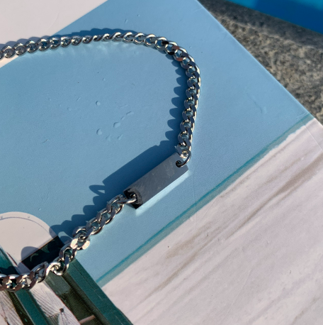 Bead Stick Metal Anklets