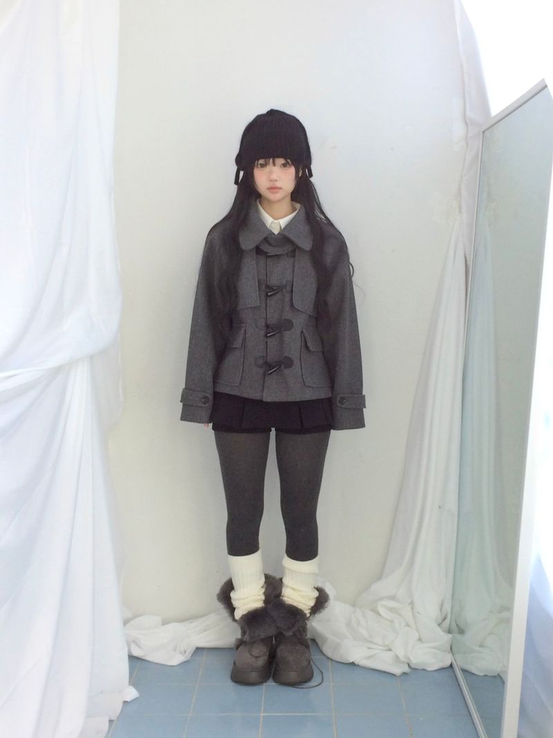 プリーツレイヤースカートパンツ