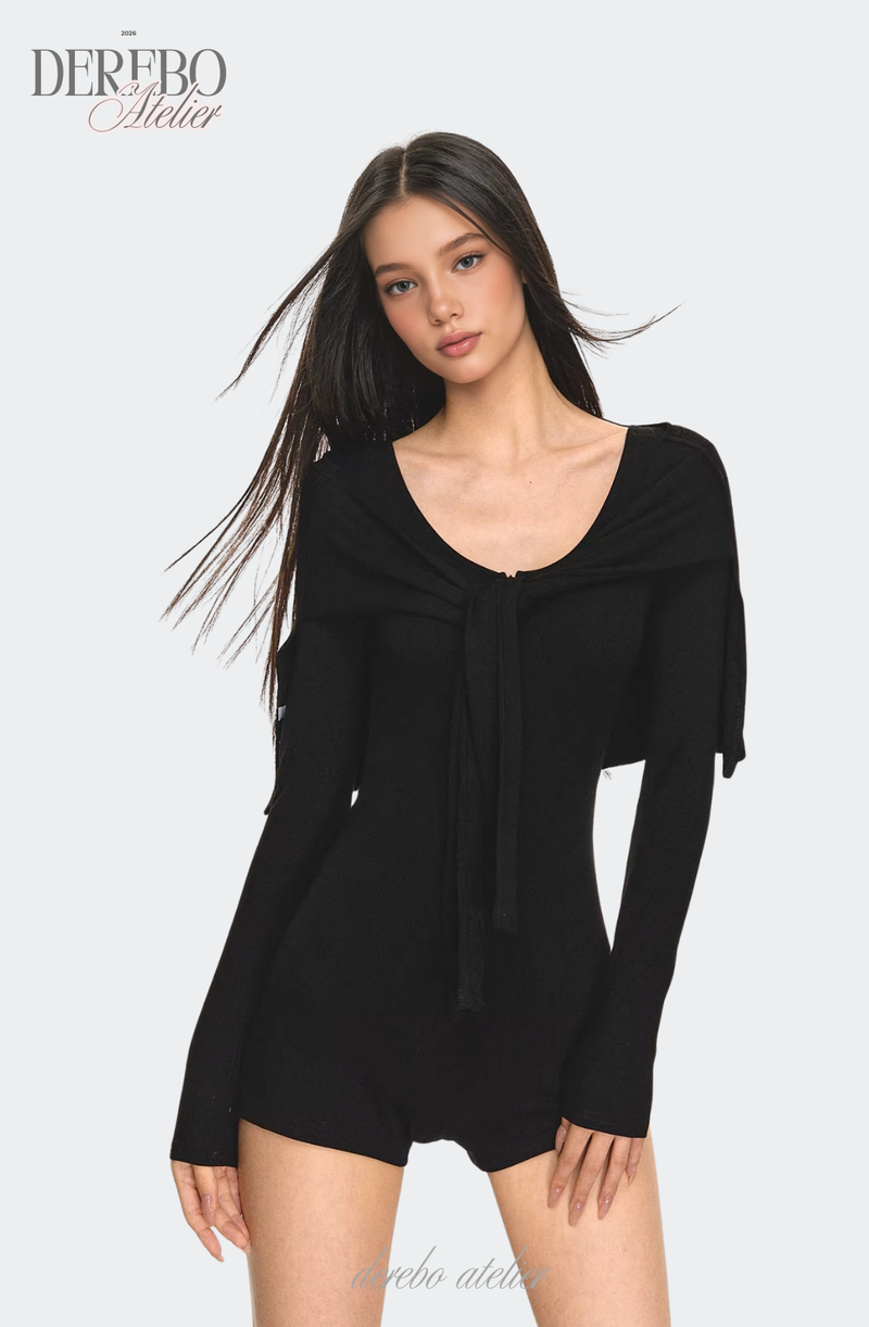 Strap Layered Body Short Suit