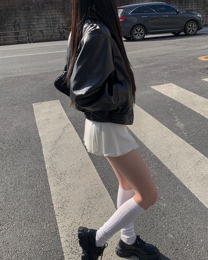 ベルトプリーツスカートパンツ