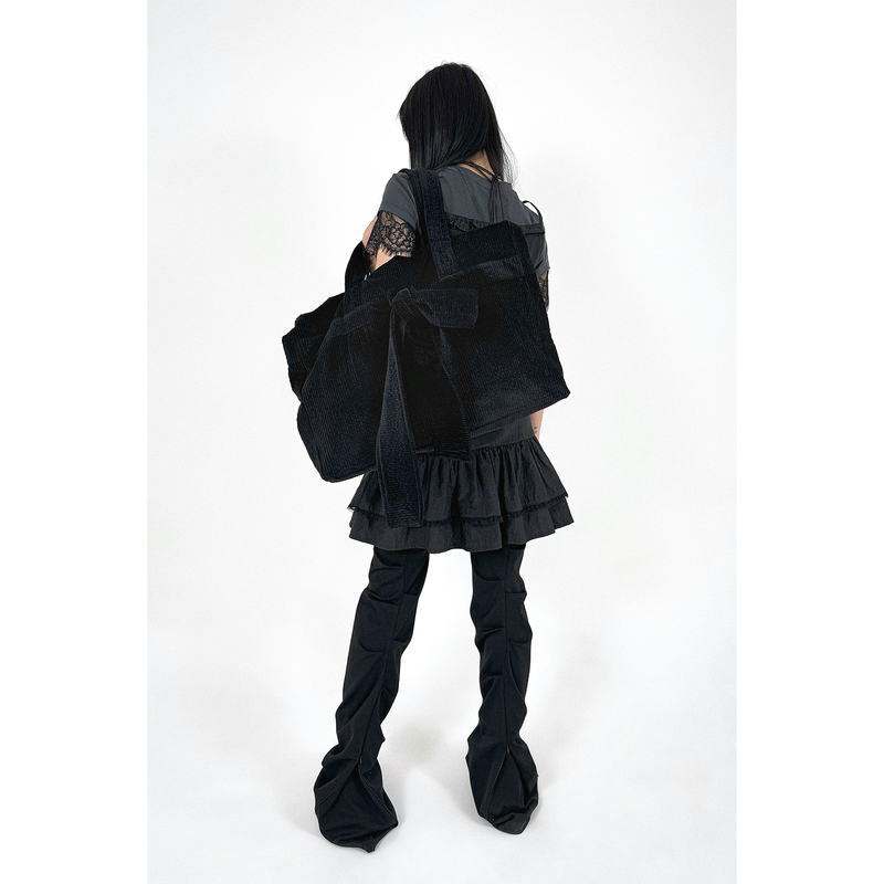CORDUROY RIBBON BAG