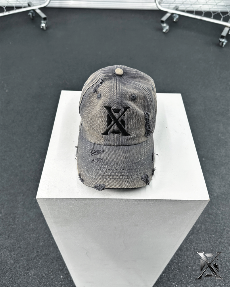 6X Damage Washing Ball Cap (Black logo)