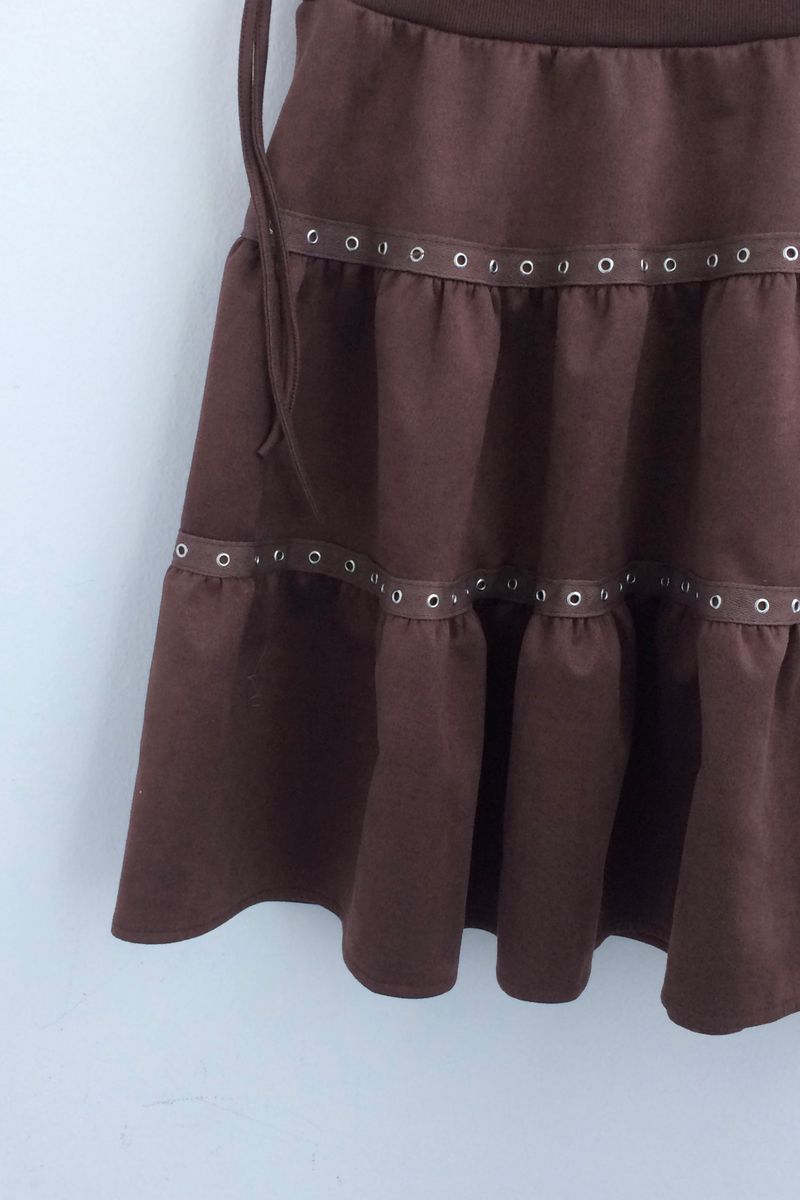 eyelet tier skirt