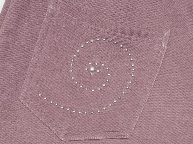 SYMBOL STUD PIGMENT SWEAT PT PINK