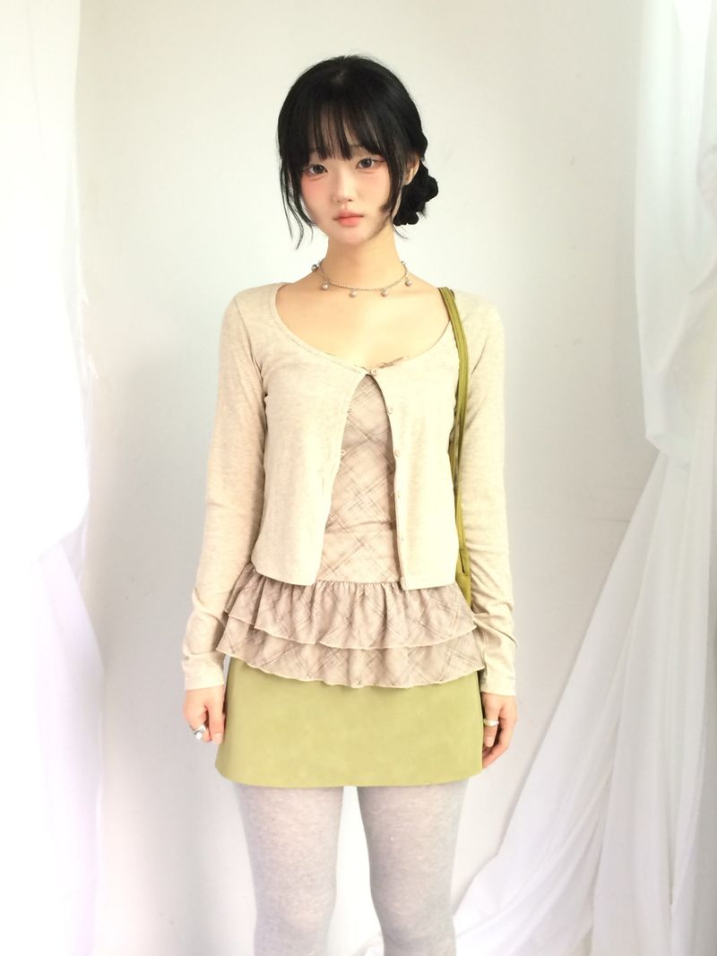 ner.ui.bin(ノエビン)の「olive velvet skirt(Skirts)」