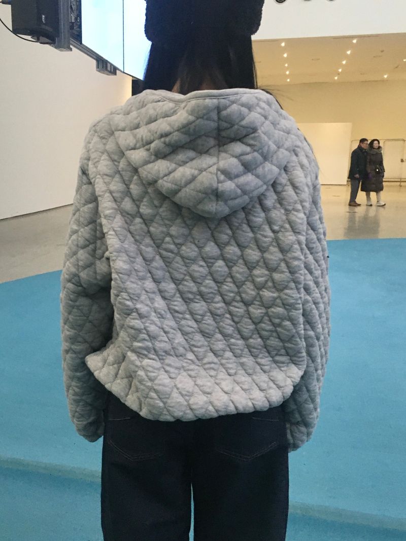 Marron Quilted Jumper (3c)