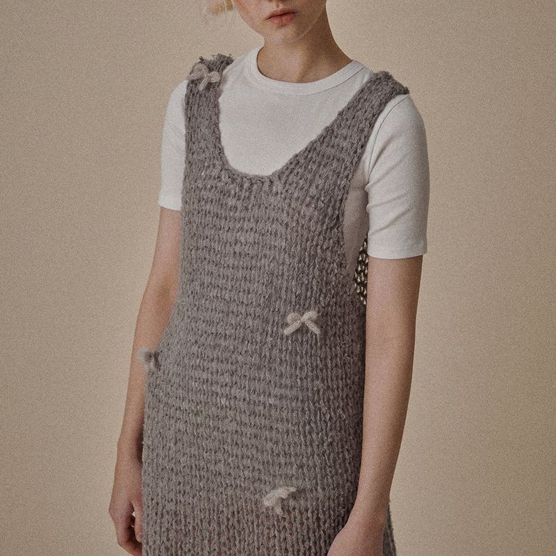 OVT-U(オーブイティーユー)の「Ribbon Knit Dress(Dresses)」
