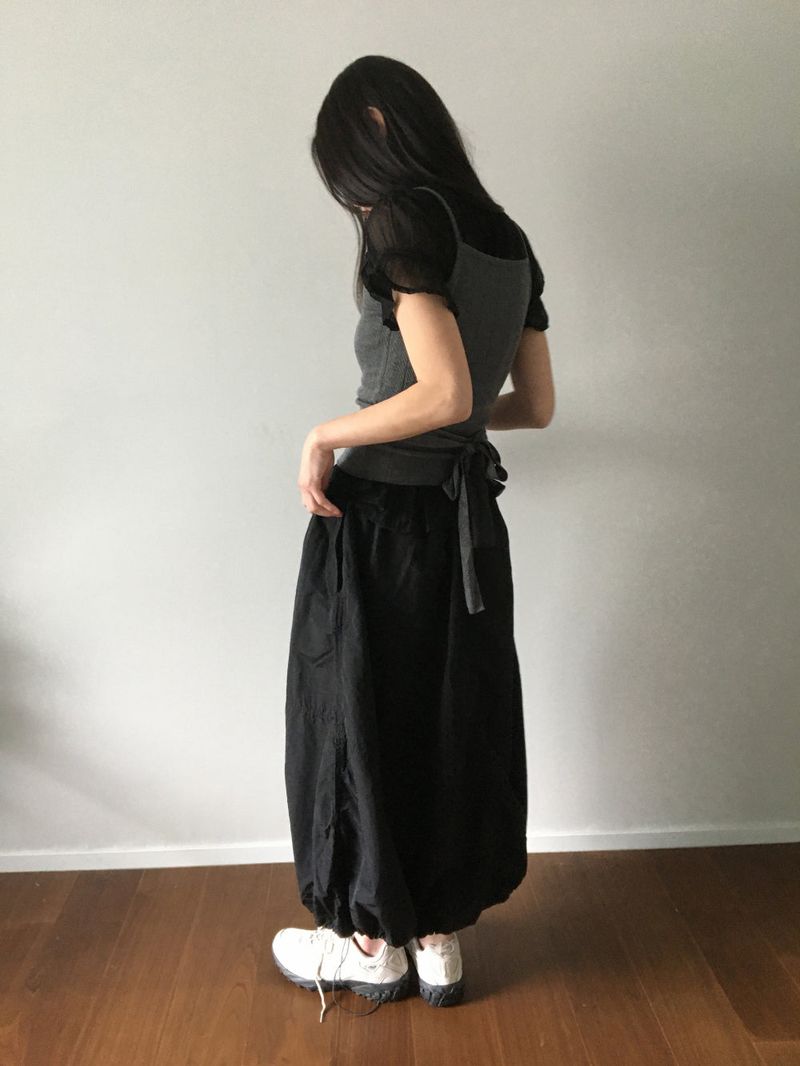 Vivi Balloon Long Skirt (3color)