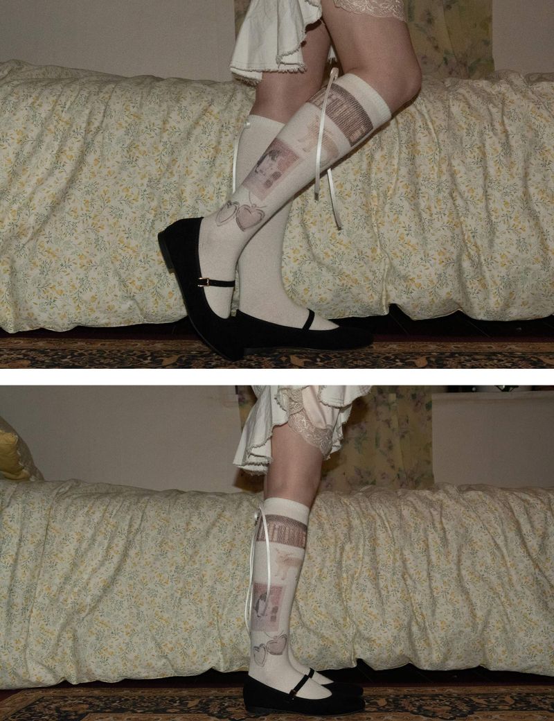 Like Fairy Tale Ribbon Socks