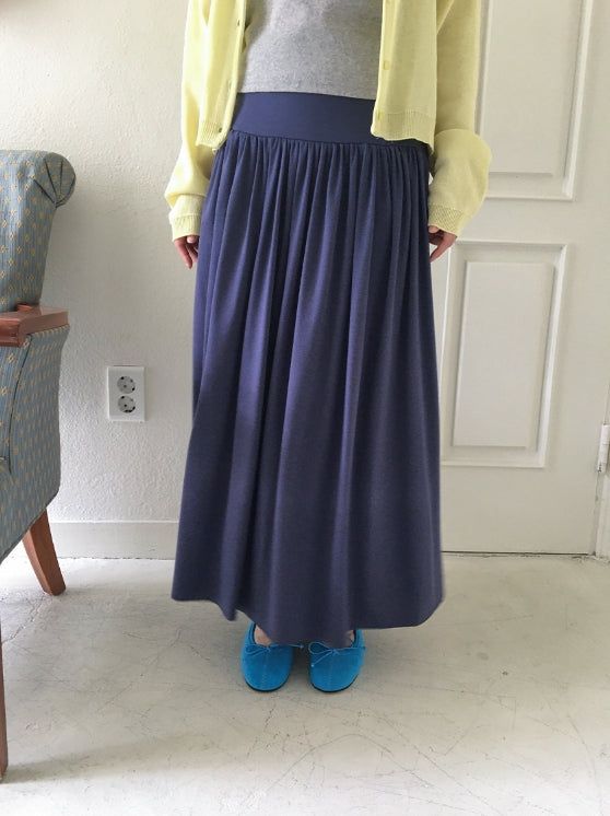BAON（バオン）の「Basta Shirring Banding Long Skirt（Skirts）」