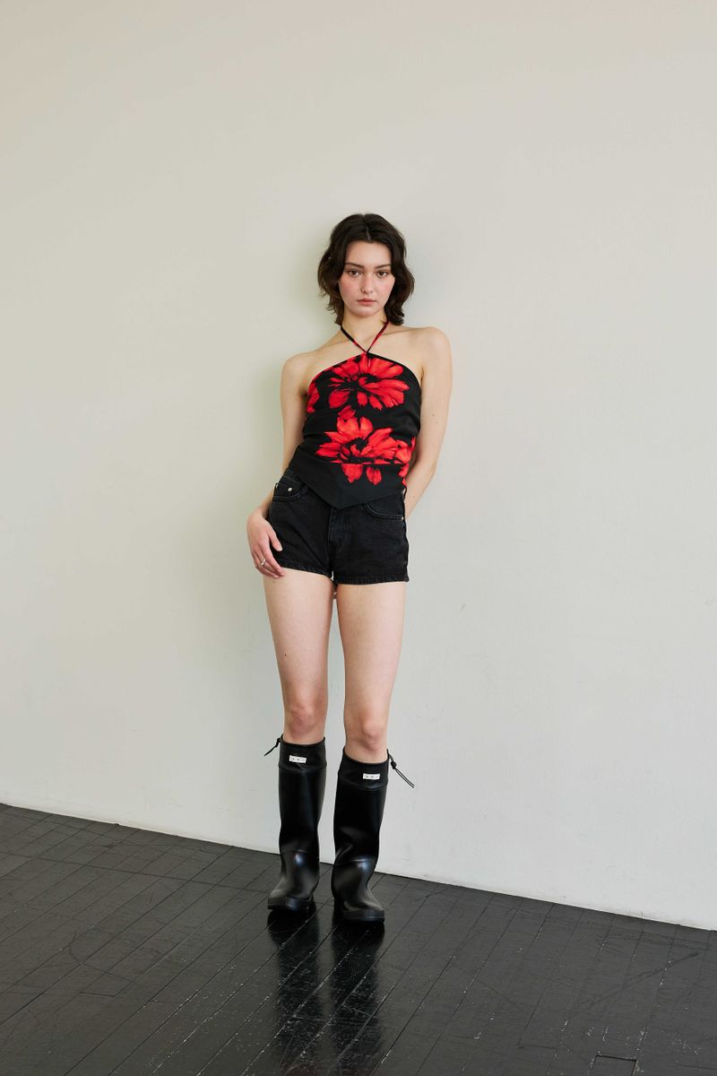  FLUTTER HALTERNECK / RED