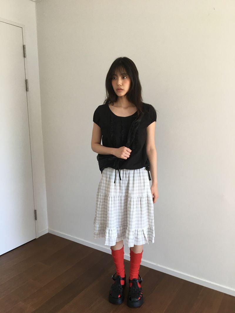 Popping Tencel Knee Socks (4color)