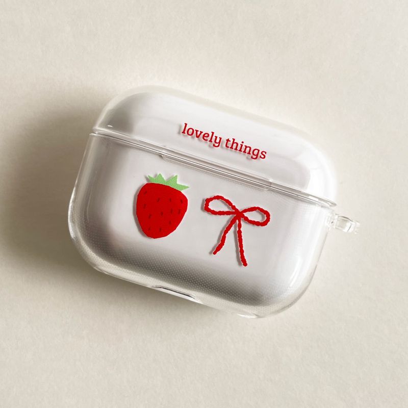 lovely things clear hard airpods case
