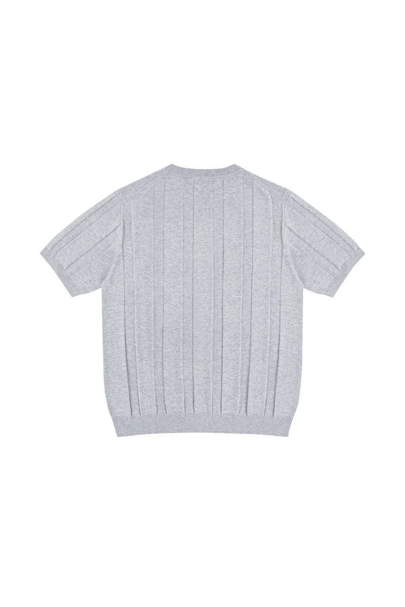 Linen Blend Knit T-Shirt