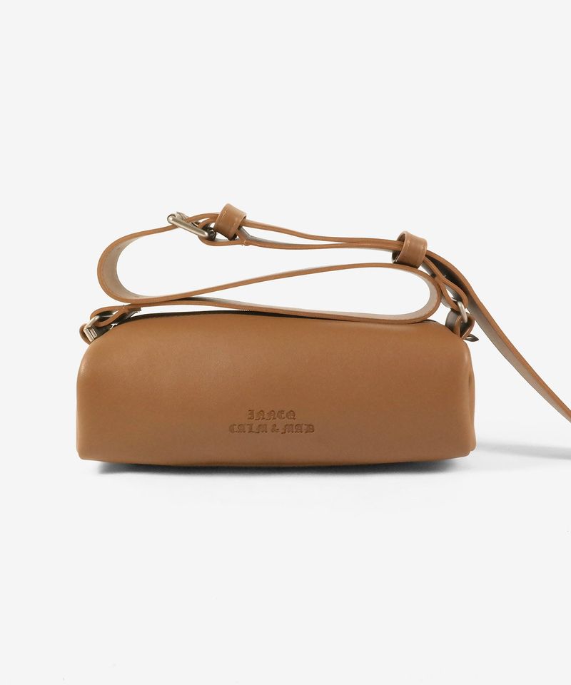 Chunky Buckle Air Bag Letter-Camel
