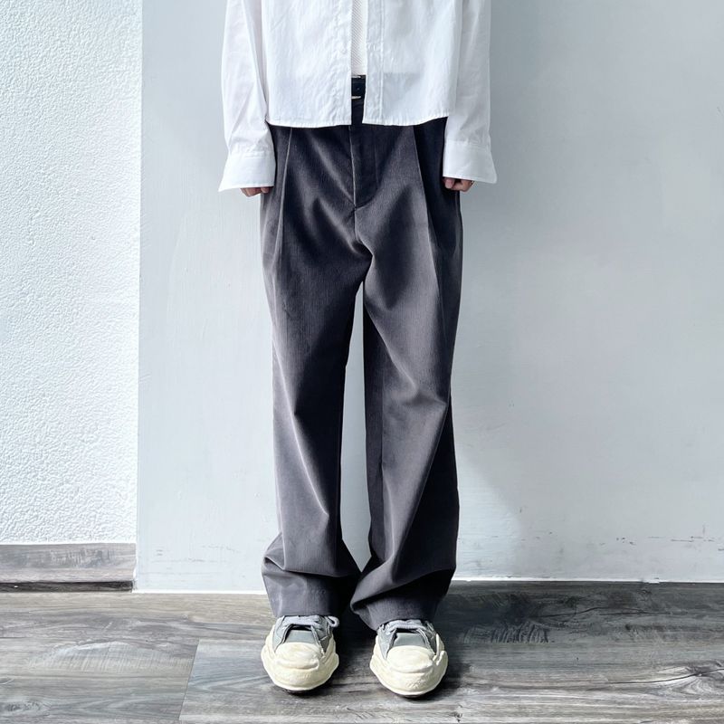 FADE MEET（フェードミート）の「Fine-Rib Corduroy Straight Trousers（Pants）」