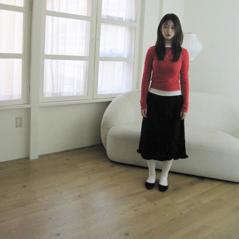花柄レーススカート