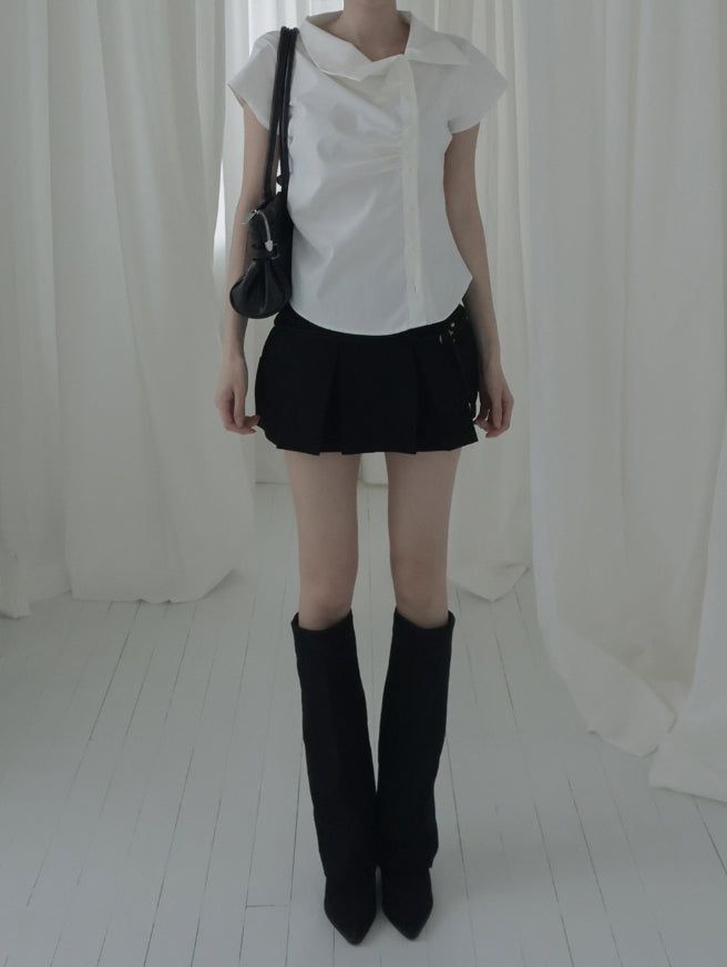 Asel Unbalance Sailor Blouse