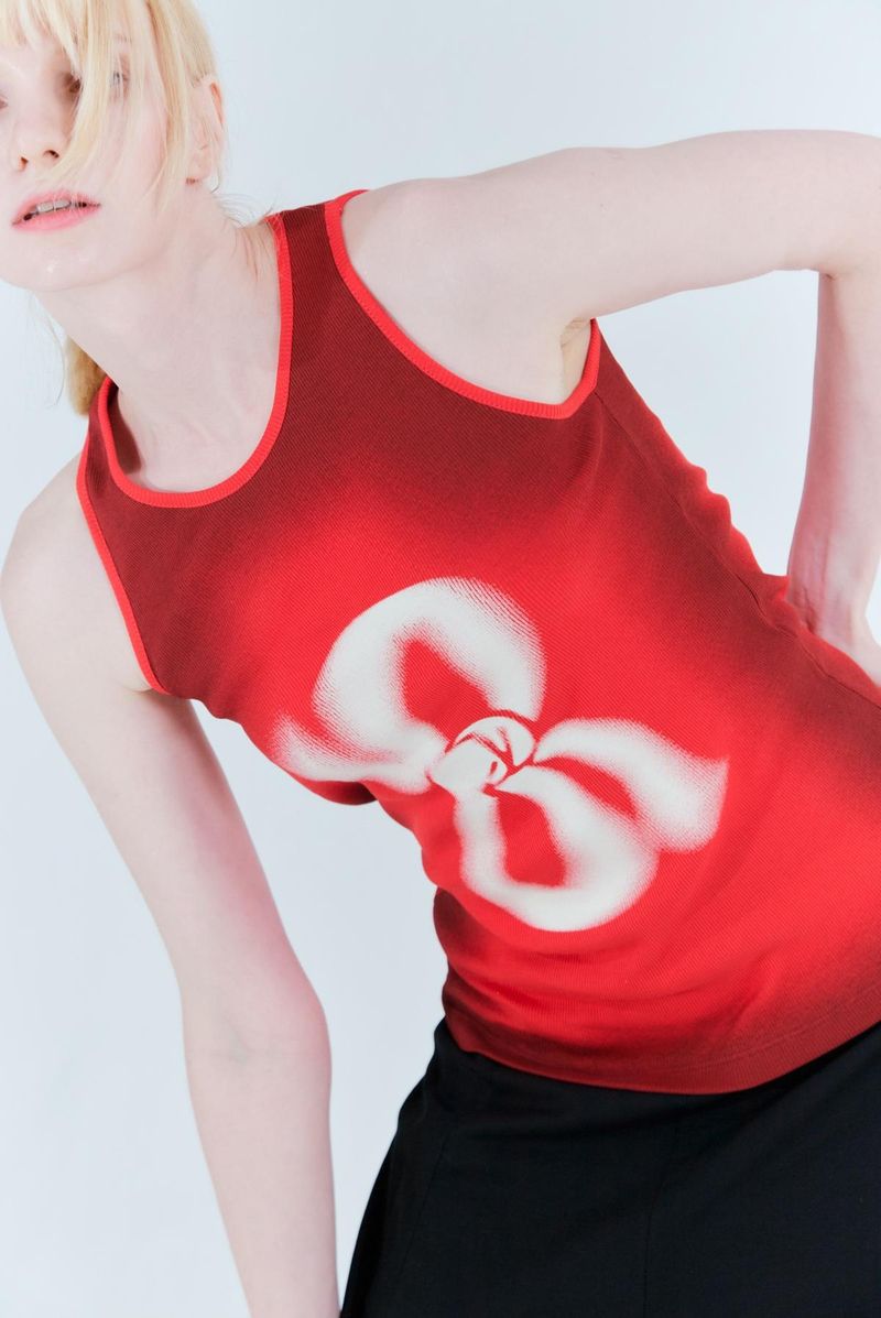 printing tank top_passion red