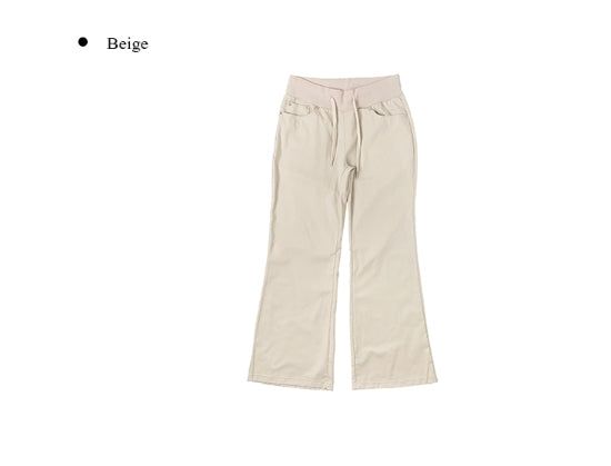 T-Shion Rivet Pocket Banding Bootcut Pants