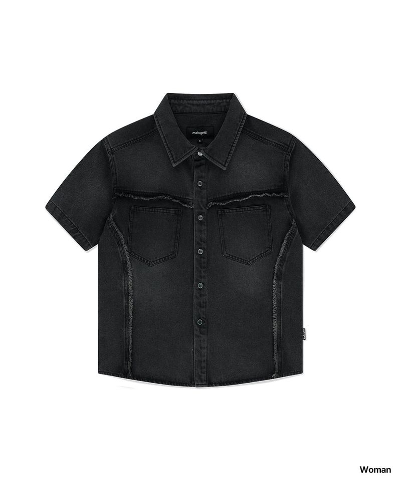 DENIM HALF SHIRT