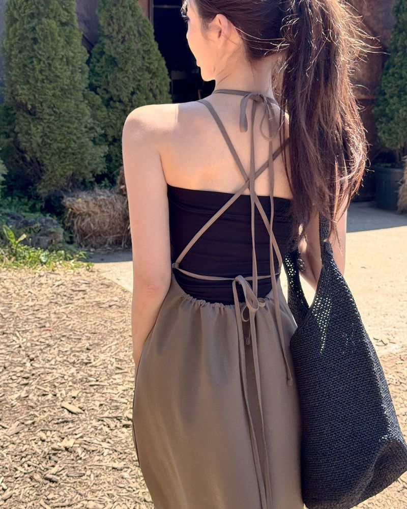 Felven bustier long dress