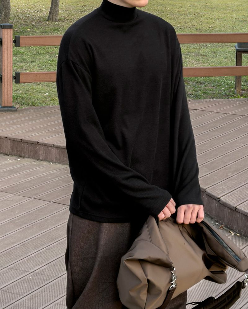 Shadow Fleece Warmer Half Neck T-Shirt
