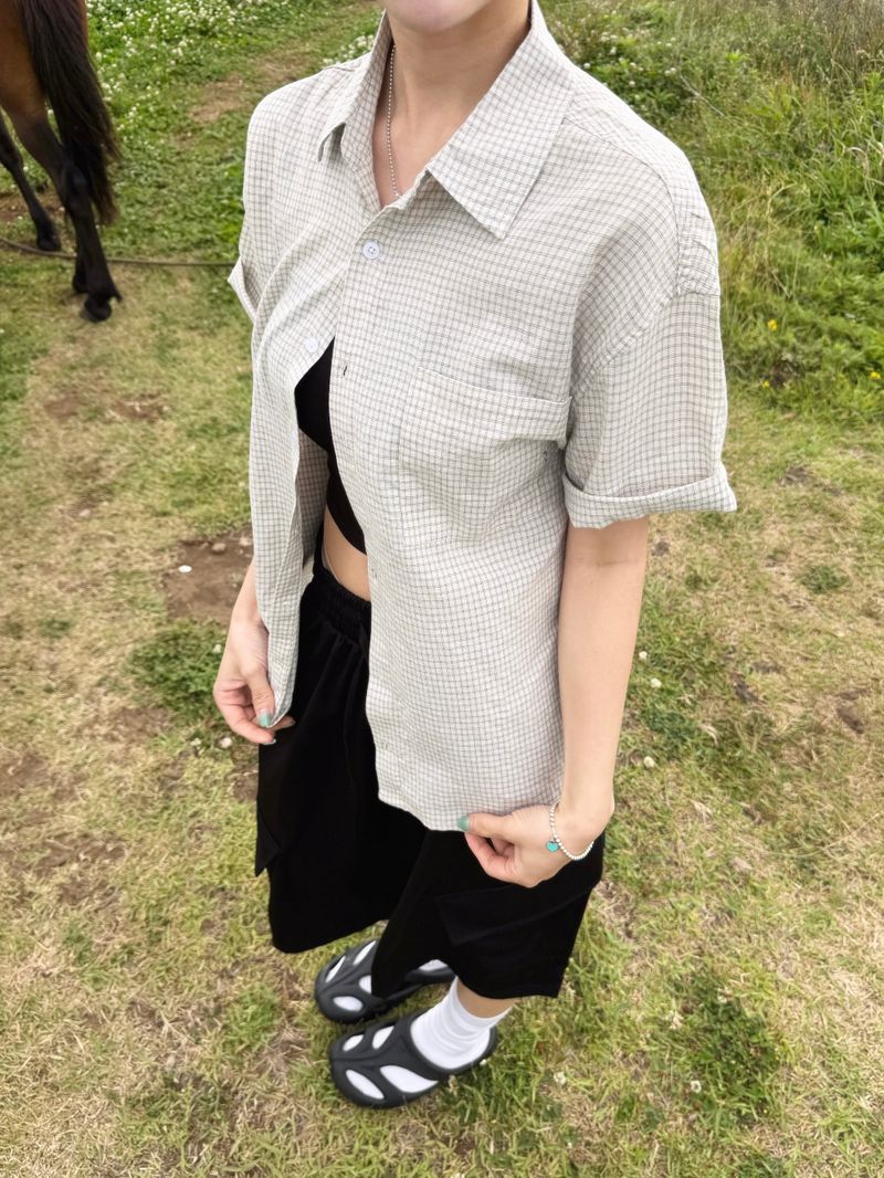 [Feature] Como Slack Cargo Bermuda Pants (3c)