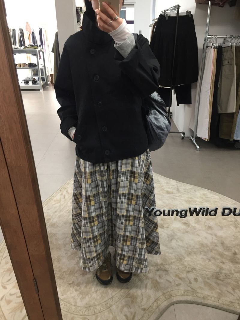 DUGGY（ダギー）の「ラピタイルパッチワークロングスカート (2color)（スカート）」