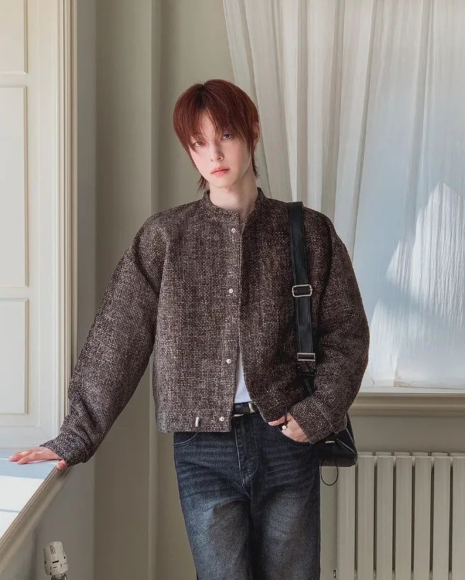 Tuban Tweed Crop String Cardigan