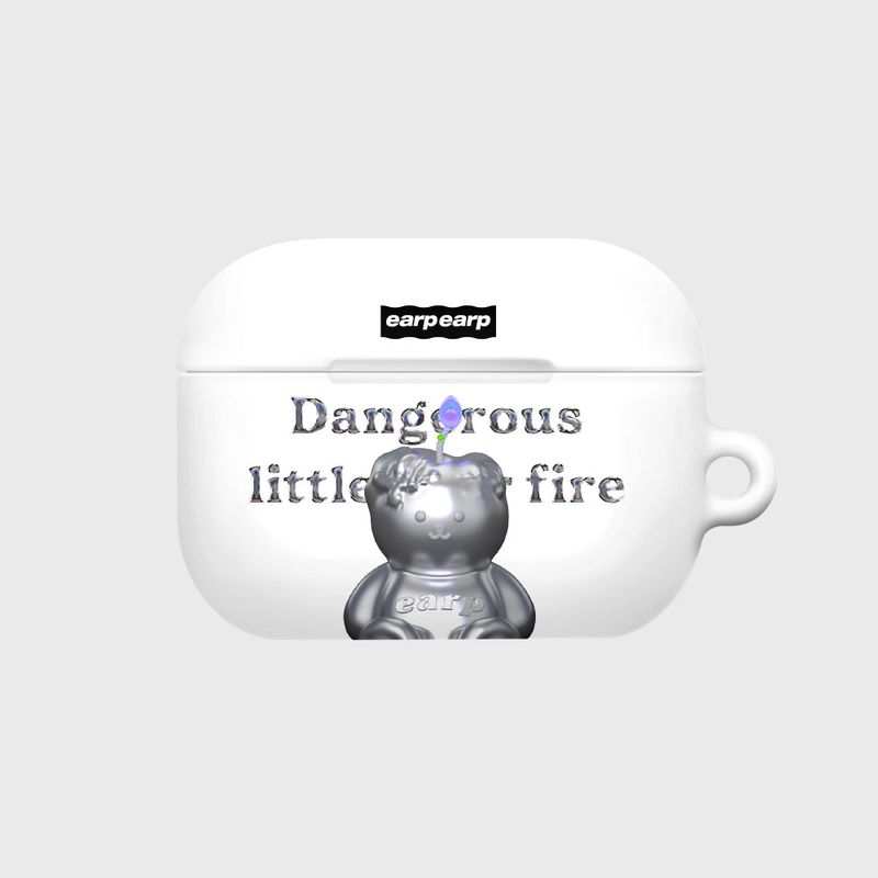 EARPEARP(アプアプ)の「LITTLE FIRE STEEL COVY-WHITE(AIR PODS PRO-HARD)(Smartphone Accessories)」