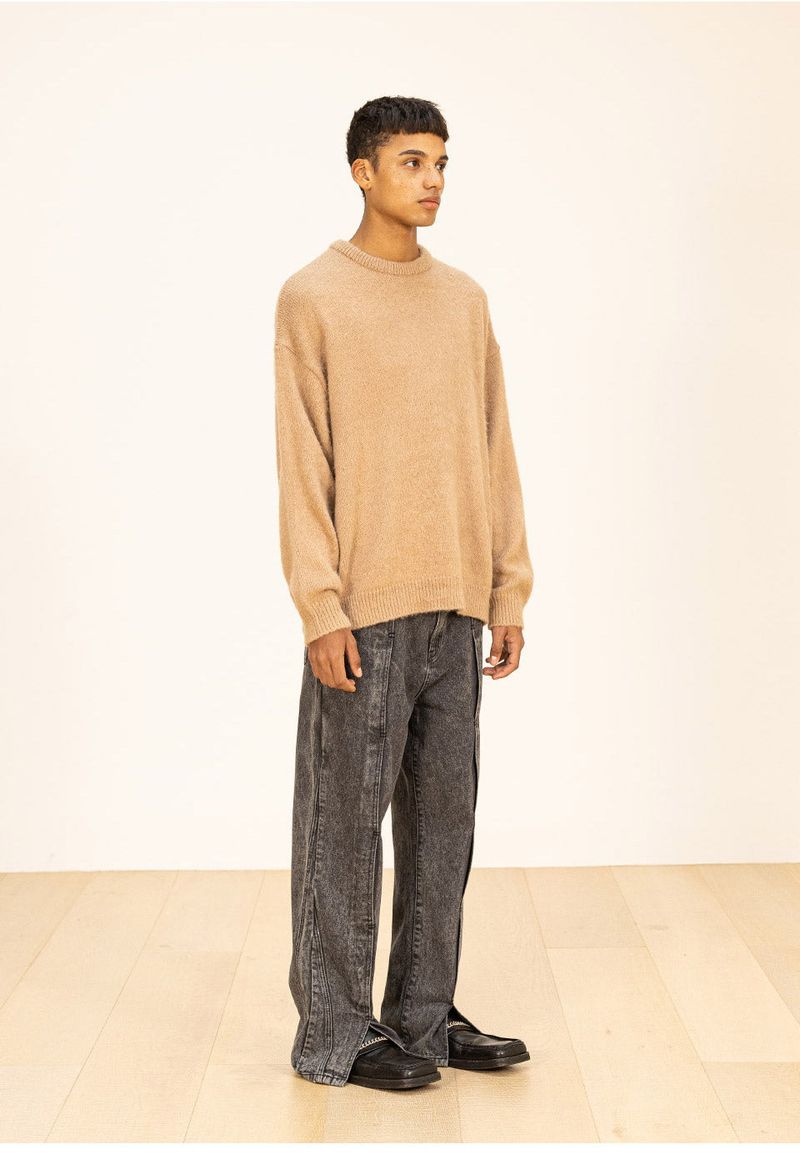 WOOL SOFT MOHAIR OVERSIZED KNIT