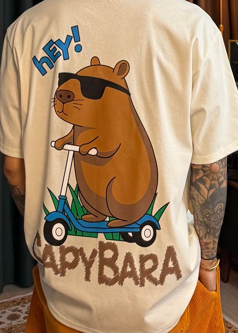 S/S カピバラオーバーサイズクールショートスリーブTシャツ