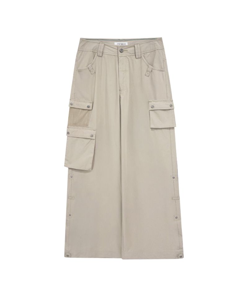 3-WAY MESH POCKET CARGO PT BEIGE