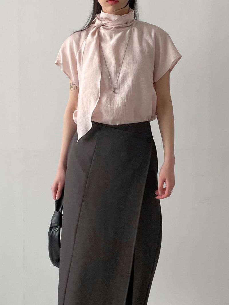 Scone Unbalanced Wrap Wide Slacks