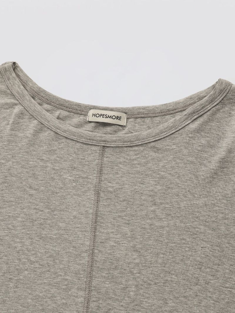 Wrapping Shirring Tee_Melange