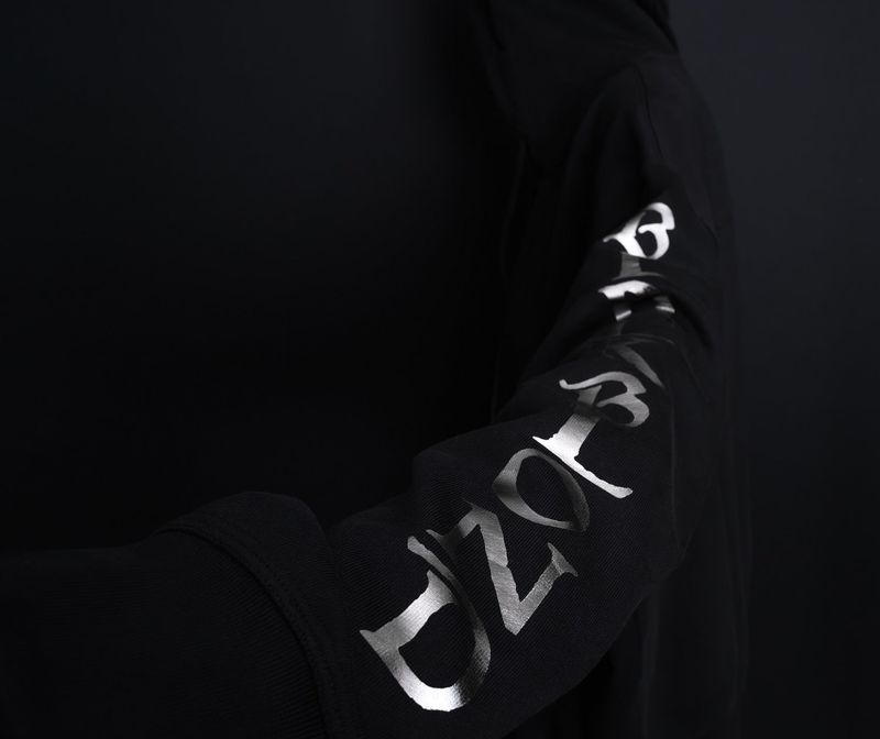 BBD Ancient Metal Logo Zip Up Hood Jacket (Black)