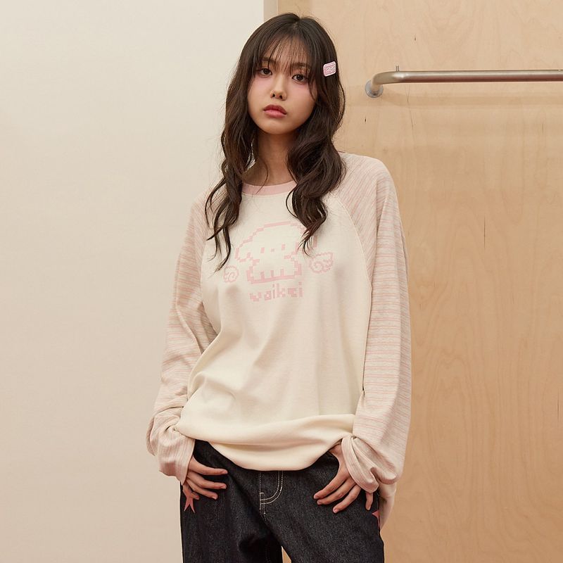 WaiKei(ワイケイ)の「Pixel Angel Maltese Long Sleeve T-shirt(Tops)」