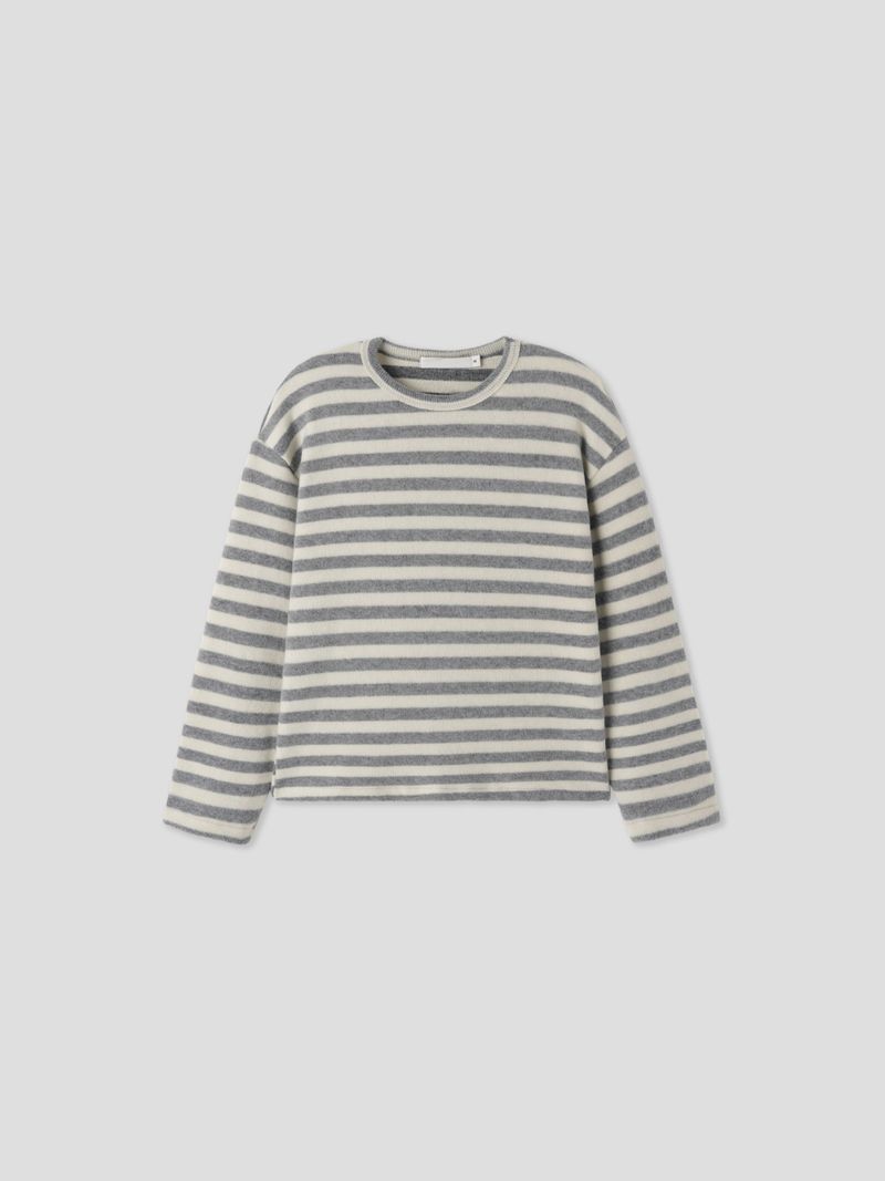 Fluff striped knitwear