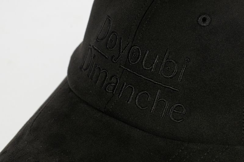 [MADE] Dimanche Signature Flash heart star suede cap [Black]