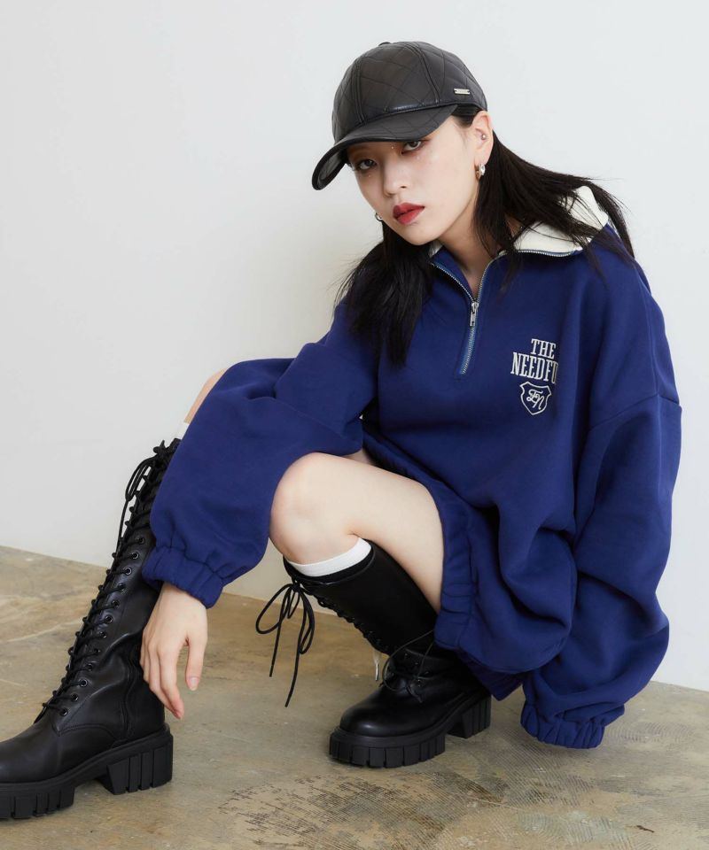 キルティングレザーCAP