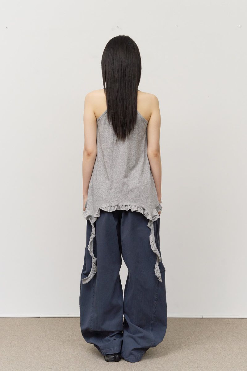 Amy Herringbone Barrel Pants