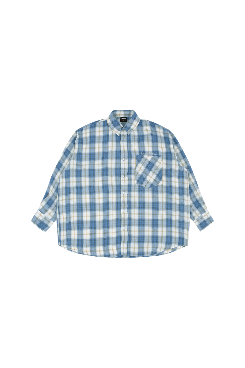 P:ReinSein（レインセイン）の「PRS Blue overfit check shirts (Renewal)（Tops）」
