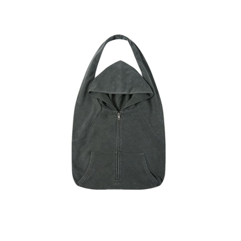 Unique Hood Zip Shoulder Bag