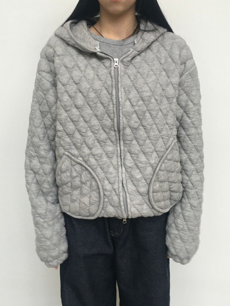 Marron Quilted Jumper (3c)