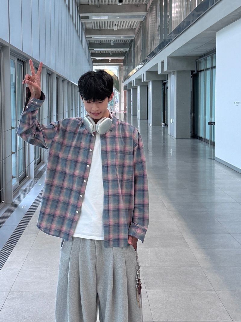 Cotton Candy Check Shirt