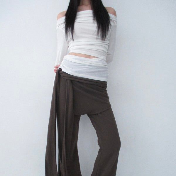 timelineseoul（タイムラインソウル）の「fleece strap bootscut pt（Pants）」