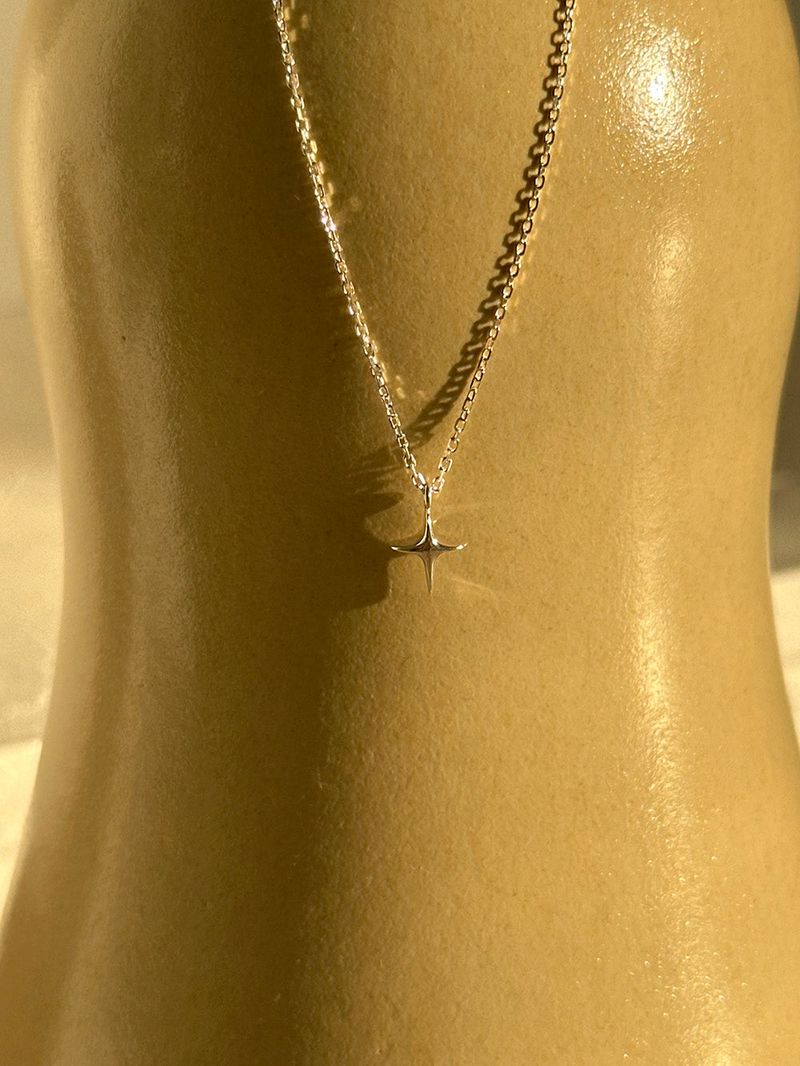 [925silver] Mini sparkle necklace